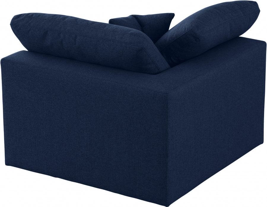 Chaise rembourrée en duvet modulaire de luxe Serene Linen