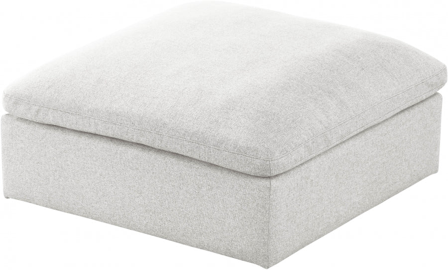 Serene Linen Deluxe Pouf rembourré en duvet modulable confortable comme un nuage 