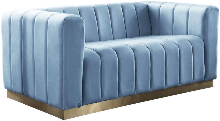 Causeuse en velours Marlon
