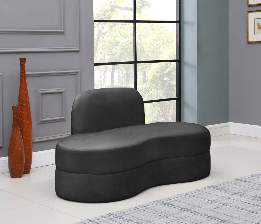 Causeuse en velours Mitzy