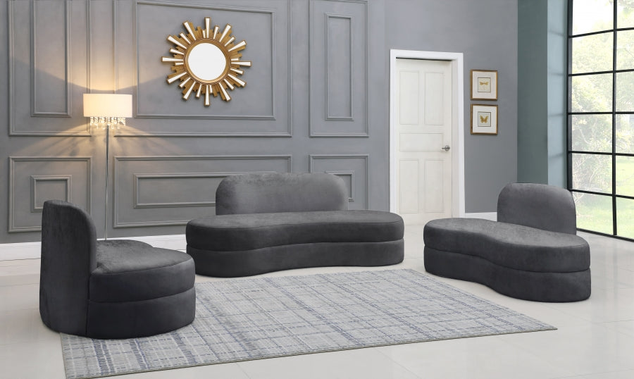 Causeuse en velours Mitzy