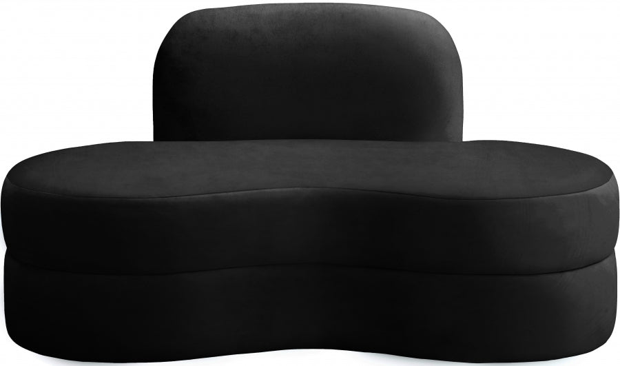 Causeuse en velours Mitzy