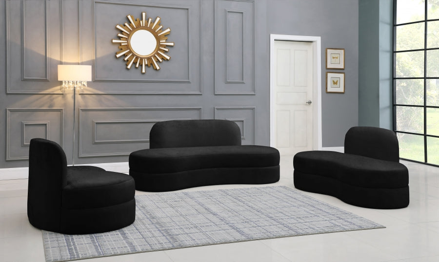 Causeuse en velours Mitzy