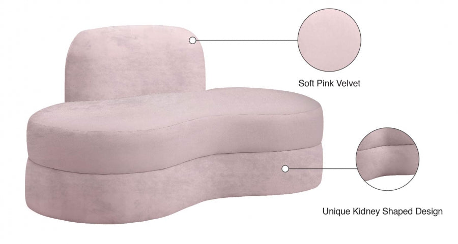 Causeuse en velours Mitzy