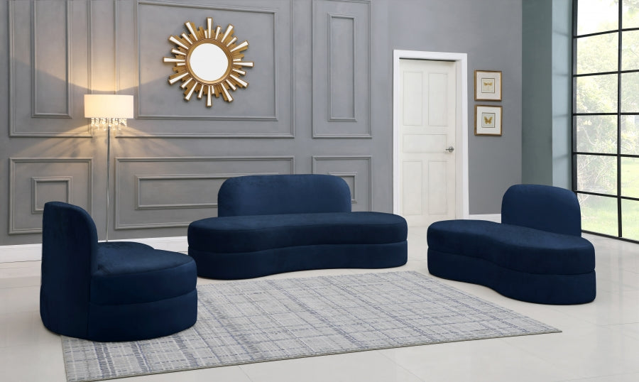 Causeuse en velours Mitzy