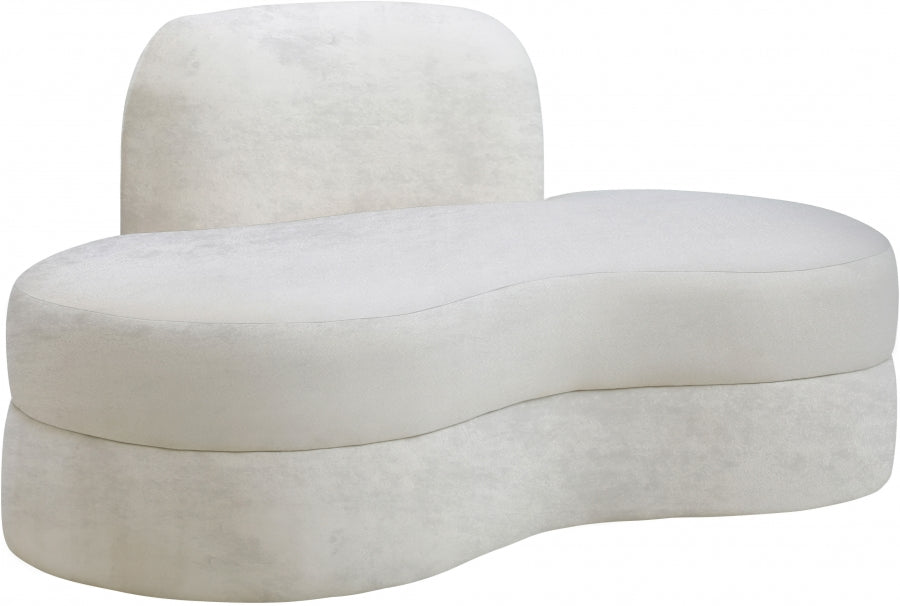 Causeuse en velours Mitzy