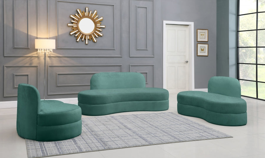Causeuse en velours Mitzy
