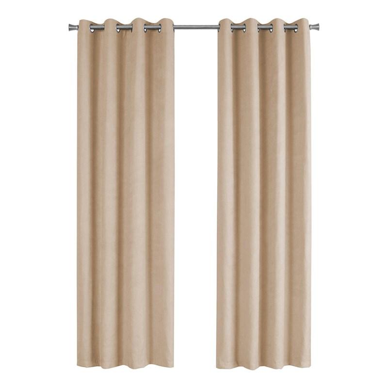 PANNEAU DE RIDEAU - 2PCS / 54"WX 84"H BEIGE ASSOMBRISSANT LA PIÈCE 