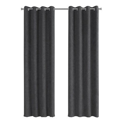 PANNEAU DE RIDEAU - 2PCS / 54"WX 95"H GRIS ASSOMBRISSANT LA PIÈCE 