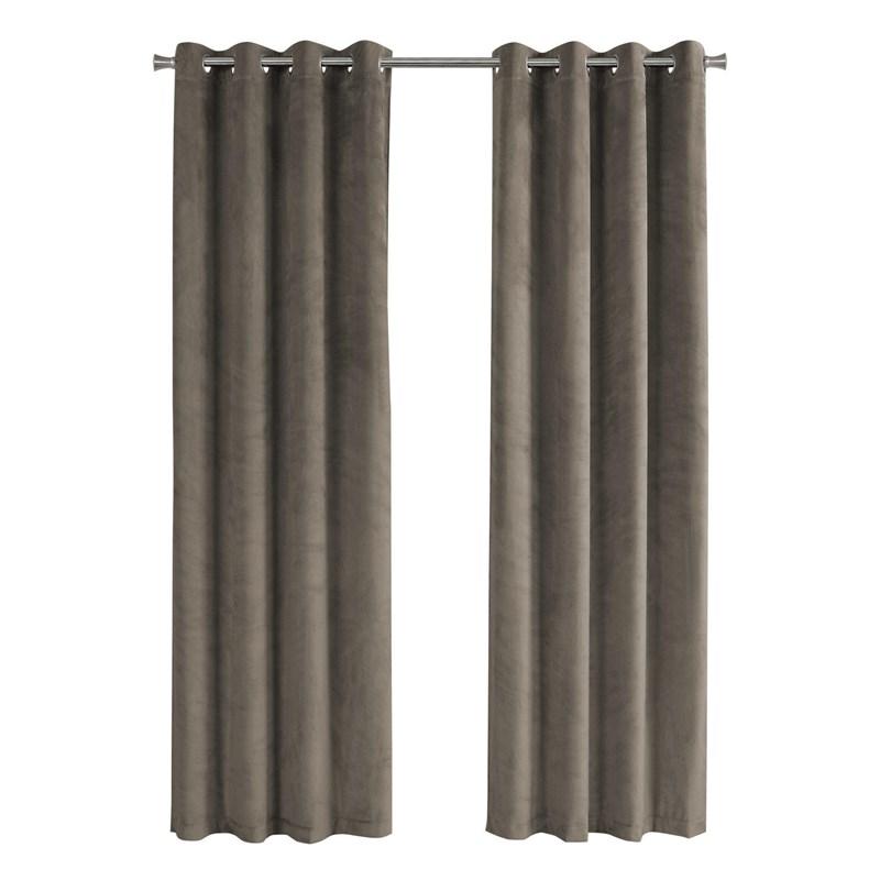 PANNEAU DE RIDEAU - 2PCS / 52"WX 95"H TAUPE ASSOMBRISSANT LA PIÈCE 