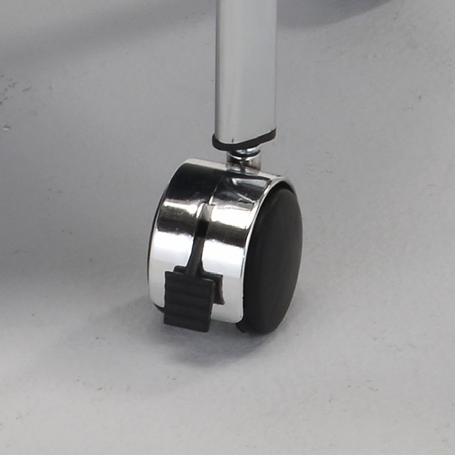 Chariot de bar à 2 niveaux Neema en chrome