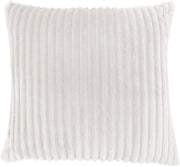 COUSSIN - 18"X 18" / STYLE CÔTELÉ ULTRA DOUX IVOIRE / 1PC 