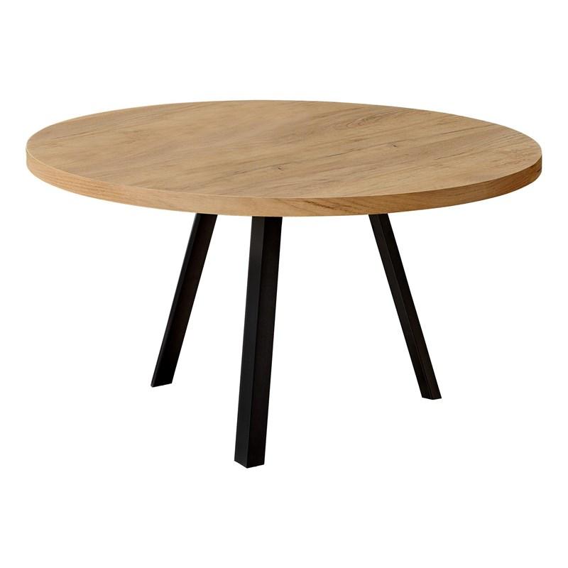 TABLE BASSE - 36"DIA/ PIN DORÉ / METAL NOIR 