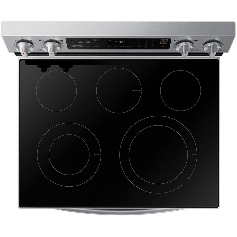 Cuisinière Électrique Autonome De 6,3 Pi³ À Convection Par Ventilateur Avec Wi-Fi Et Friture À Air En Acier Inoxydable *PRODUIT NEUF* Samsung ( NE63A6511SS )