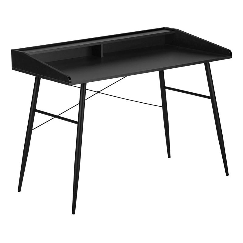 BUREAU D'ORDINATEUR - 48"L / NOIR / MÉTAL NOIR 