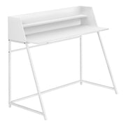 BUREAU D'ORDINATEUR - 48"L / BLANC / MÉTAL BLANC 