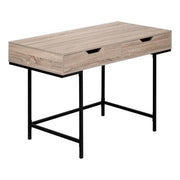 BUREAU D'ORDINATEUR - 48"L / TAUPE FONCE / METAL NOIR 