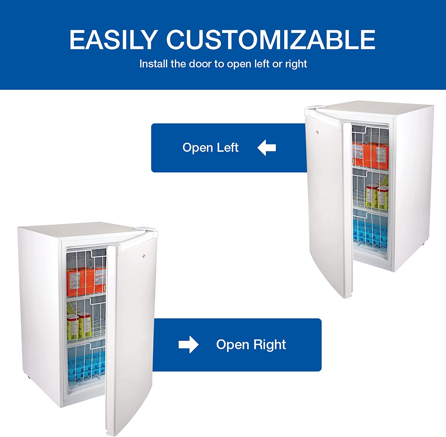 Koolatron KTUF88 Congélateur vertical de 3,1 pieds cubes (88 litres) avec thermostat réglable