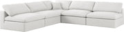 Sectionnel rembourré en duvet Serene Linen Deluxe, confortable comme un nuage