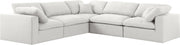 Sectionnel rembourré en duvet Serene Linen Deluxe, confortable comme un nuage