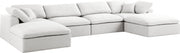 Sectionnel rembourré en duvet Serene Linen Deluxe, confortable comme un nuage