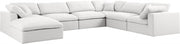 Sectionnel réversible rembourré en duvet Serene Linen Deluxe, confortable comme un nuage
