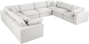 Sectionnel rembourré en duvet Serene Linen Deluxe, confortable comme un nuage