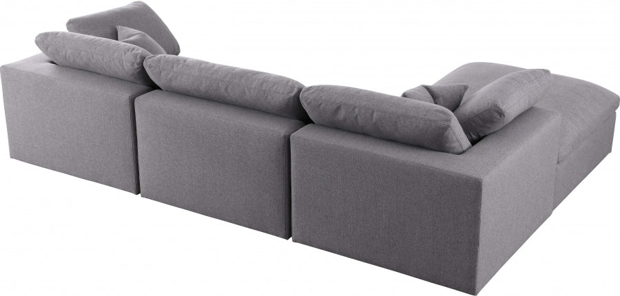 Sectionnel réversible rembourré en duvet Serene Linen Deluxe, confortable comme un nuage