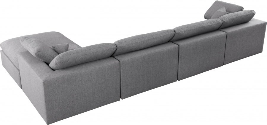 Sectionnel réversible rembourré en duvet Serene Linen Deluxe, confortable comme un nuage