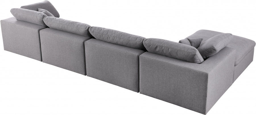 Sectionnel réversible rembourré en duvet Serene Linen Deluxe, confortable comme un nuage