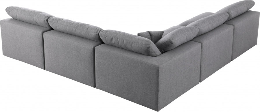 Sectionnel rembourré en duvet Serene Linen Deluxe, confortable comme un nuage