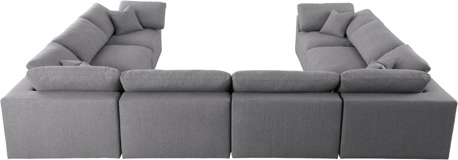 Sectionnel rembourré en duvet Serene Linen Deluxe, confortable comme un nuage