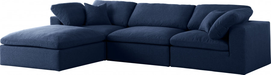 Sectionnel réversible rembourré en duvet Serene Linen Deluxe, confortable comme un nuage