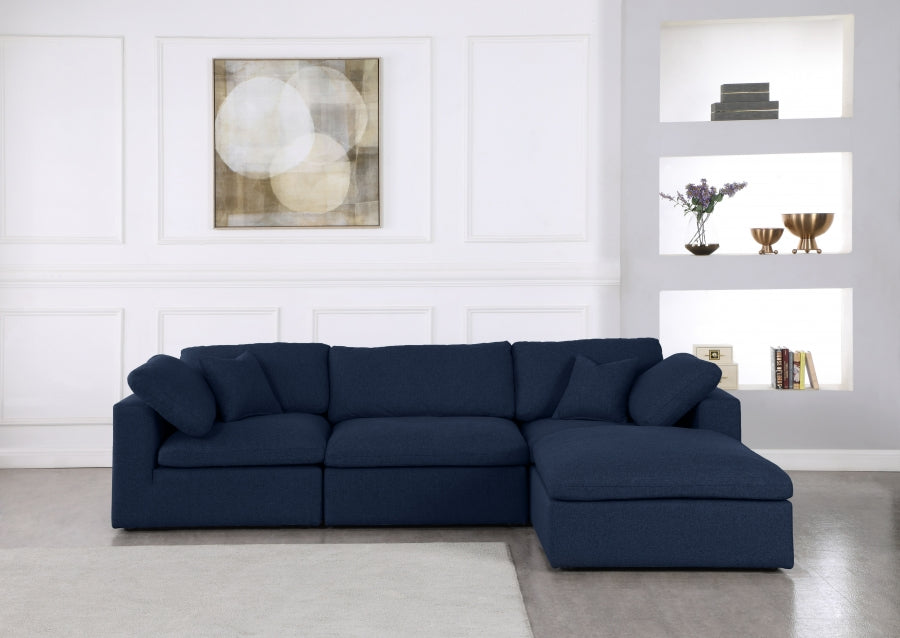 Sectionnel réversible rembourré en duvet Serene Linen Deluxe, confortable comme un nuage