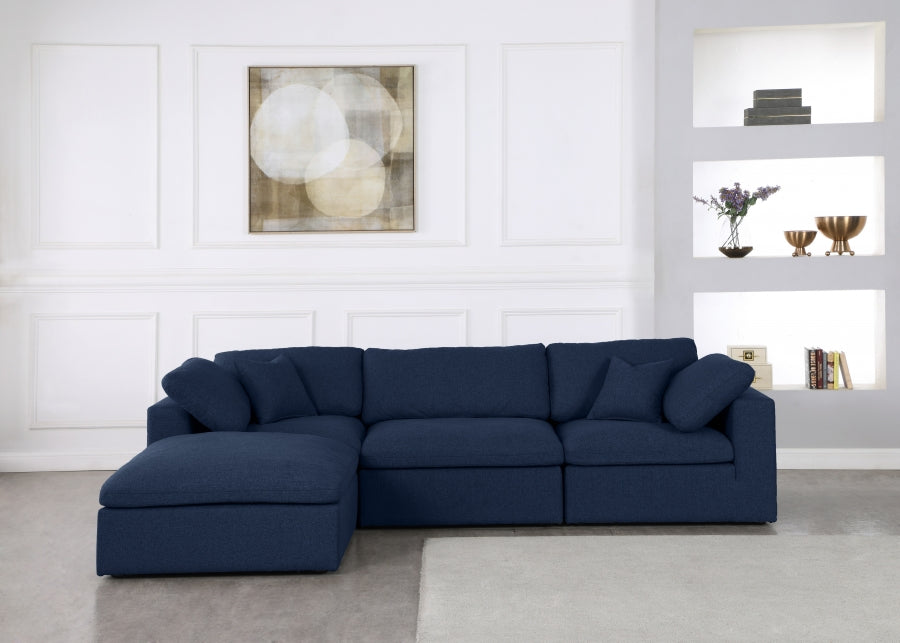 Sectionnel réversible rembourré en duvet Serene Linen Deluxe, confortable comme un nuage