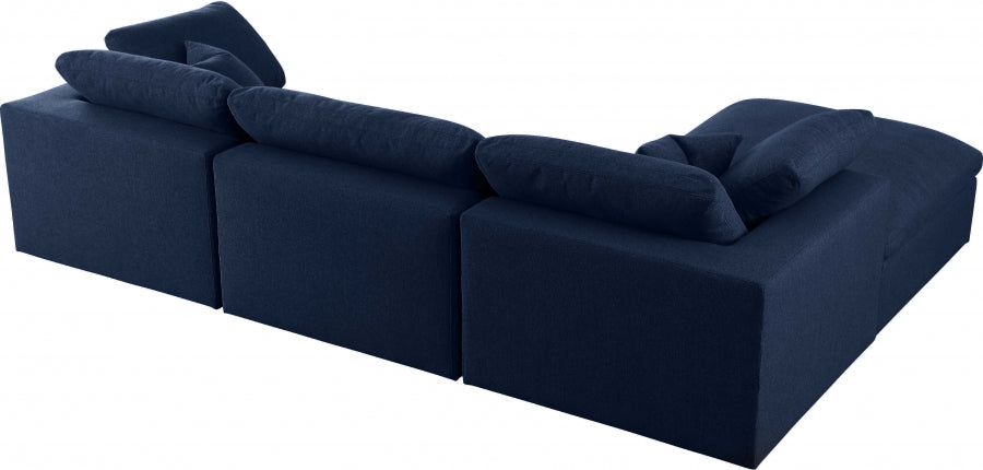 Sectionnel réversible rembourré en duvet Serene Linen Deluxe, confortable comme un nuage