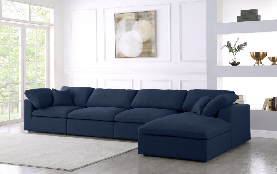 Sectionnel réversible rembourré en duvet Serene Linen Deluxe, confortable comme un nuage
