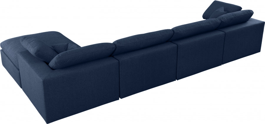Sectionnel réversible rembourré en duvet Serene Linen Deluxe, confortable comme un nuage