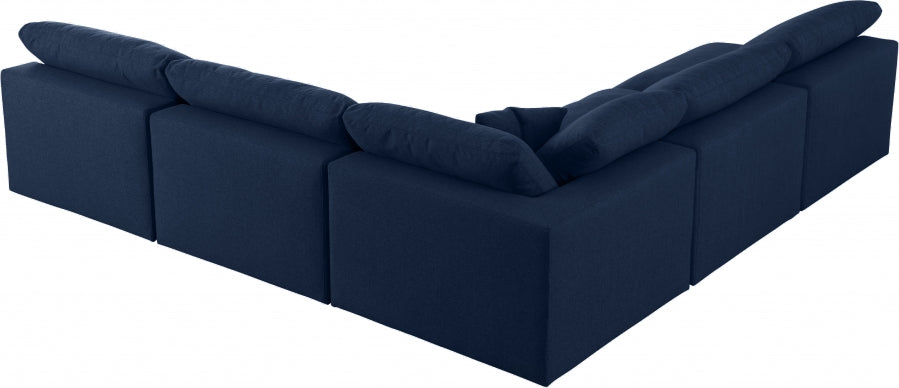 Sectionnel rembourré en duvet Serene Linen Deluxe, confortable comme un nuage