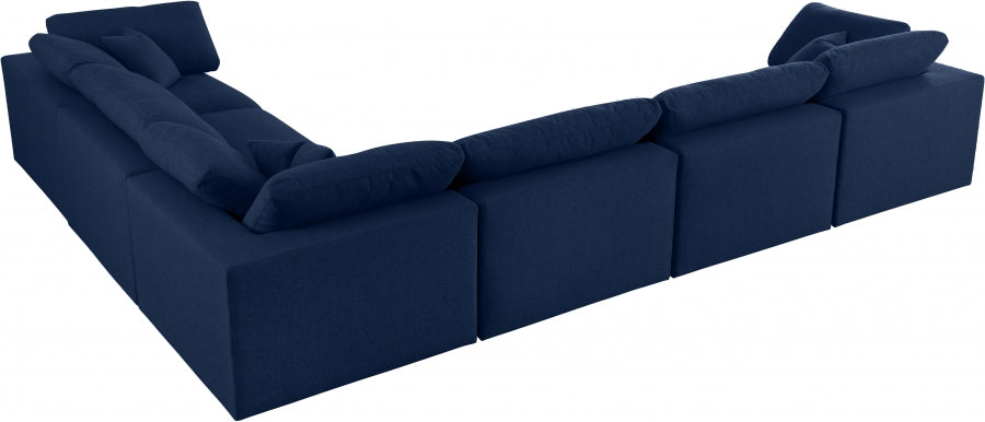Sectionnel réversible rembourré en duvet Serene Linen Deluxe, confortable comme un nuage