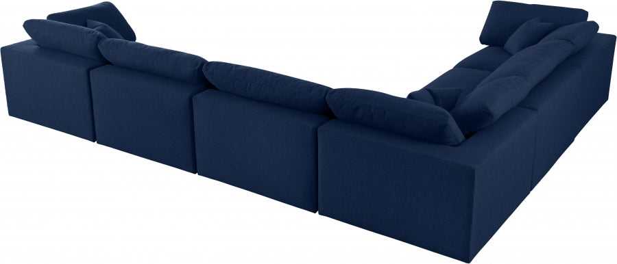 Sectionnel réversible rembourré en duvet Serene Linen Deluxe, confortable comme un nuage
