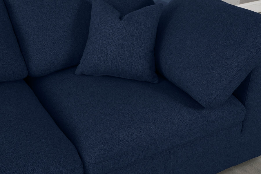 Sectionnel réversible rembourré en duvet Serene Linen Deluxe, confortable comme un nuage