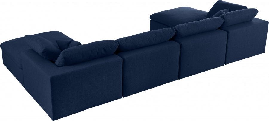 Sectionnel rembourré en duvet Serene Linen Deluxe, confortable comme un nuage