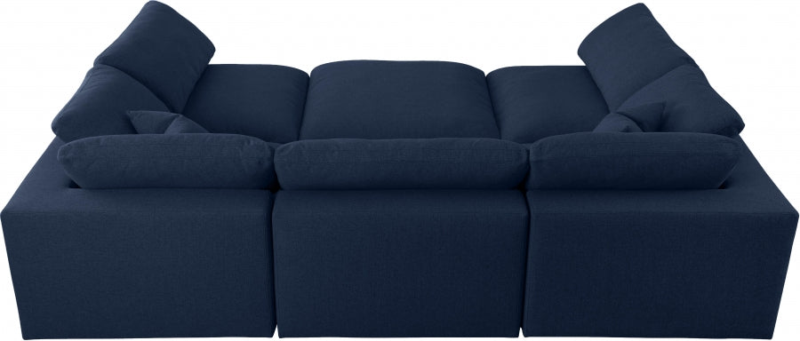 Sectionnel rembourré en duvet Serene Linen Deluxe, confortable comme un nuage
