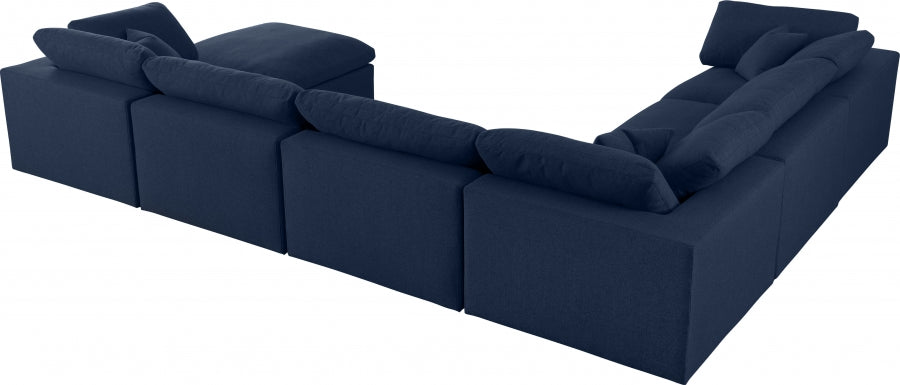 Sectionnel réversible rembourré en duvet Serene Linen Deluxe, confortable comme un nuage