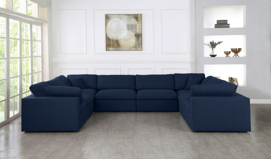 Sectionnel rembourré en duvet Serene Linen Deluxe, confortable comme un nuage