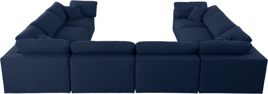 Sectionnel rembourré en duvet Serene Linen Deluxe, confortable comme un nuage
