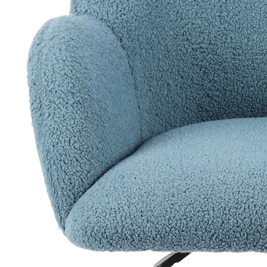 Chaise de bureau à domicile Millie en bleu