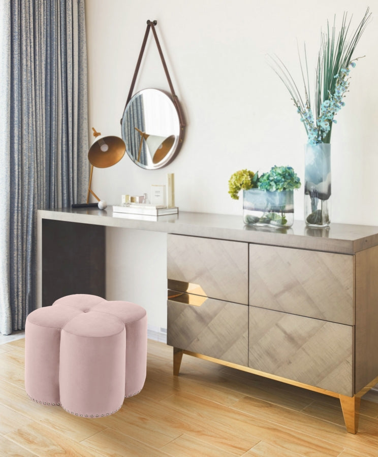 Pouf en velours Clover