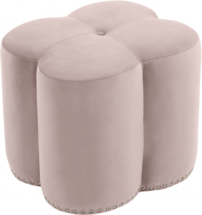 Pouf en velours Clover